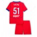Paris Saint-Germain Willian Pacho #51 Barnkläder Tredje matchtröja till baby 2025-26 Kortärmad (+ Korta byxor) Billigt